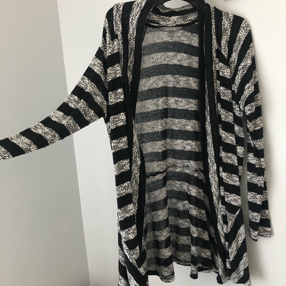 striped cardigan